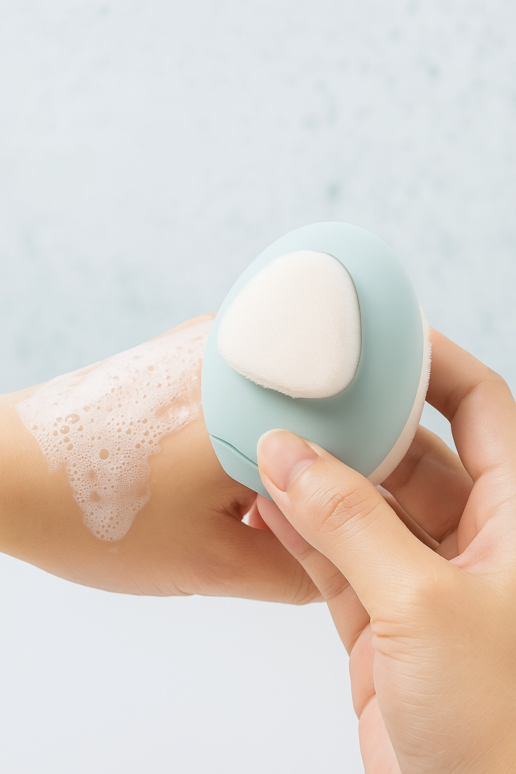 Double-Sided Soft Silicone Facial Cleansing Brush