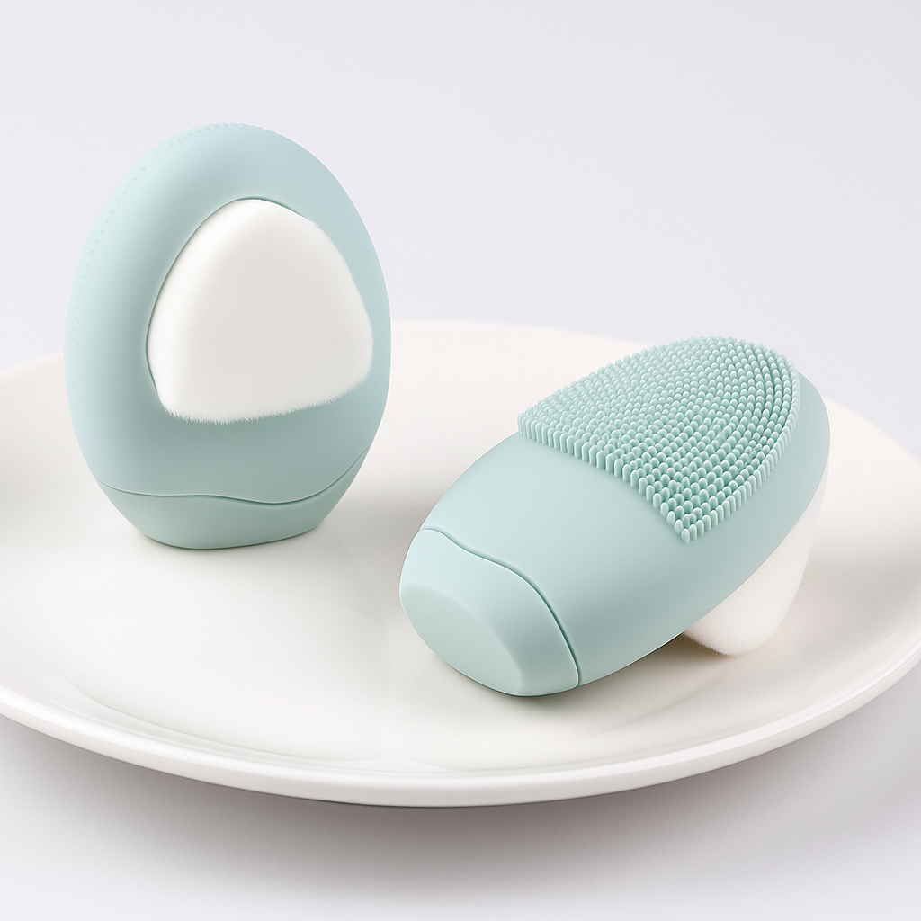 Double-Sided Soft Silicone Facial Cleansing Brush